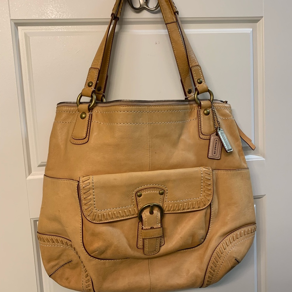 Coach leather tote